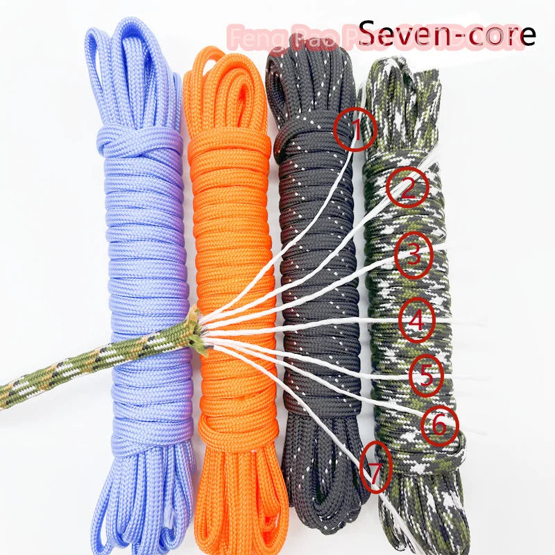 4mm 7-Strand Paracord, 5–100M – Survival Cord