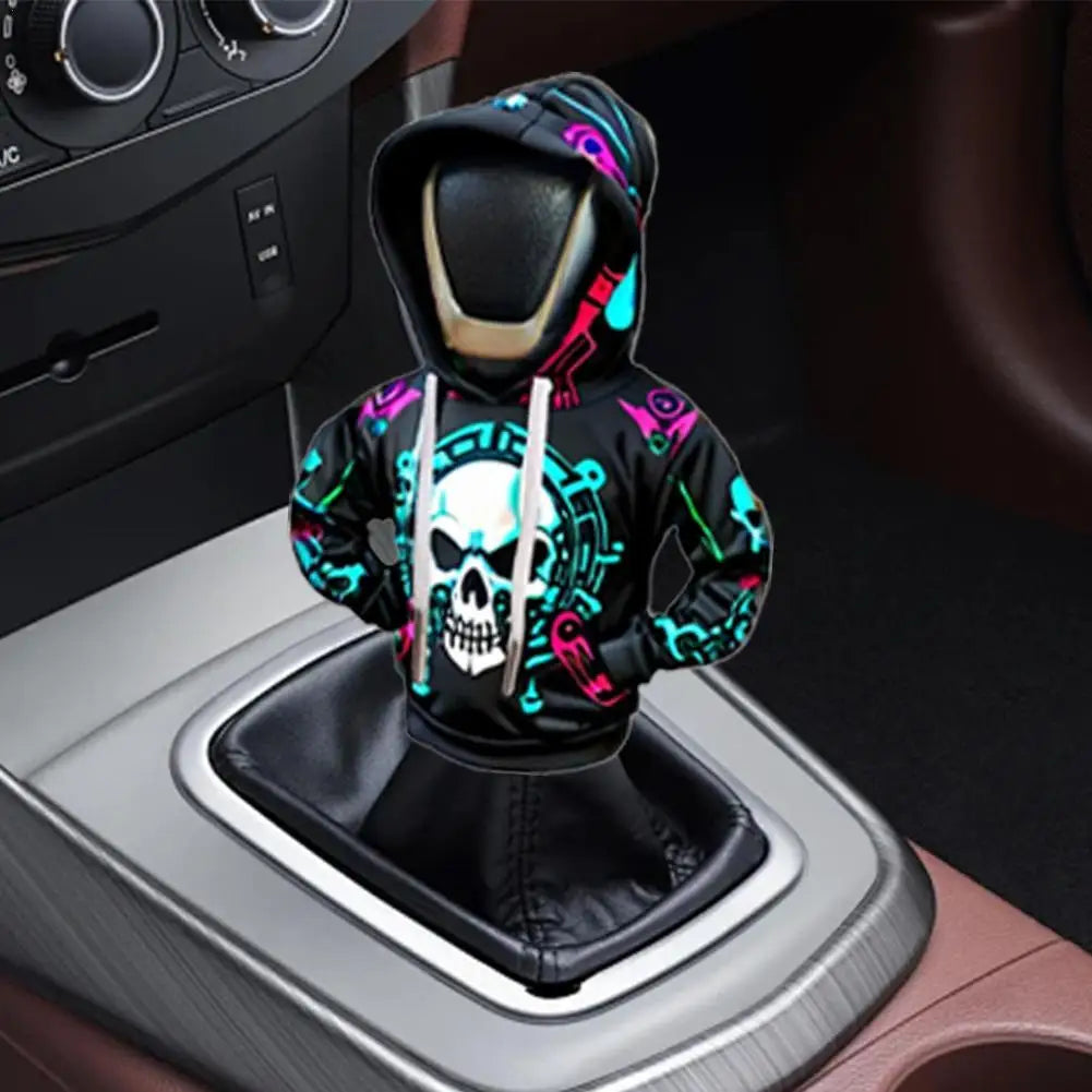 Skull Hoodie Gear Shift Knob Cover