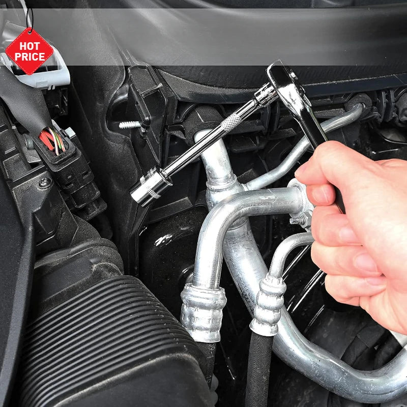 46pcs Socket Wrench DIY Repair Tool Kit with Ratchet Screwdriver for Car Repair