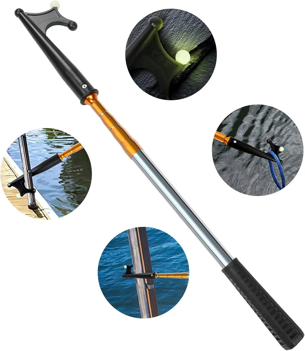 Telescopic Boat Hook – Non-Slip Docking Extension Pole
