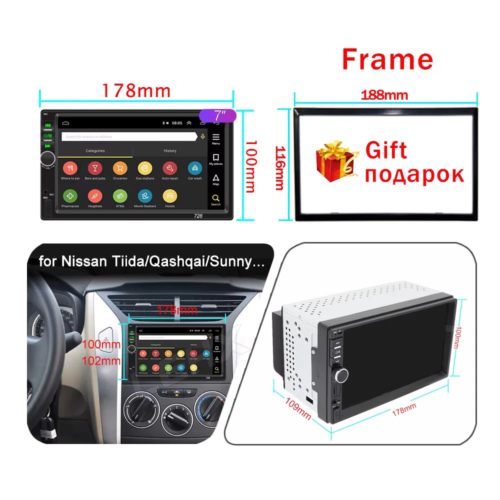 2Din Android Car Stereo with GPS, CarPlay & Bluetooth - image 5