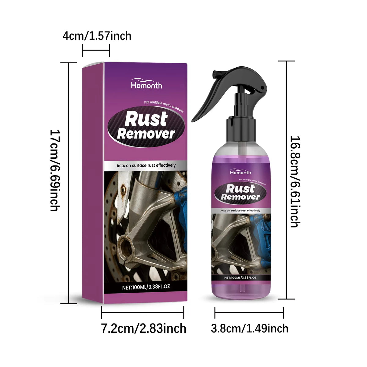 Rust Remover Spray for Car, Tools & All Metal Surfaces - image 6