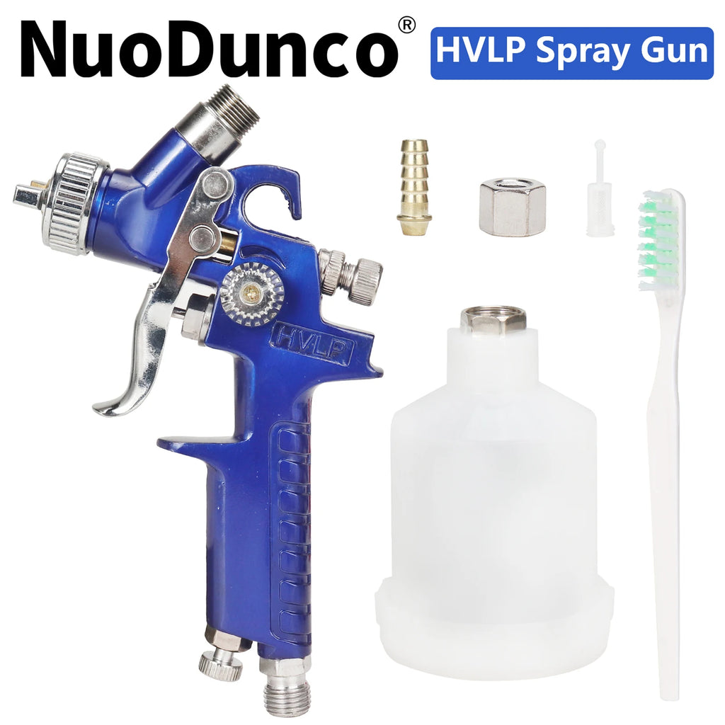 Mini Air Paint Spray Gun H-2000A Professional HVLP Mini Paint Spray Gun 0.8/1.0mm Nozzle F Painting Car Aerograph Pneumatic Gun