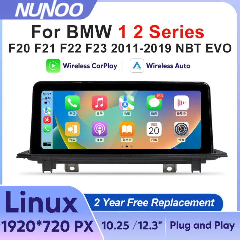Wireless CarPlay & Android Auto for BMW 1 & 2 Series 2011-2019