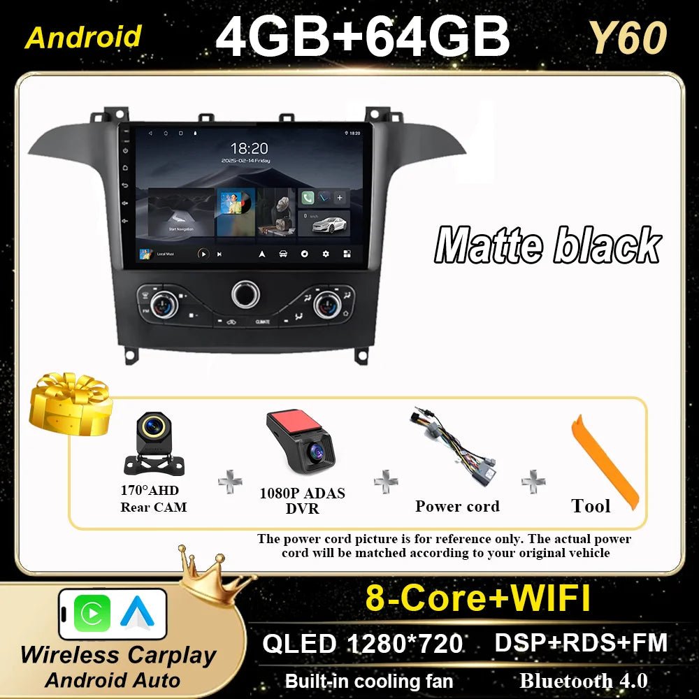 9-Inch Android Car Stereo for Ford S-Max & Galaxy - image 8