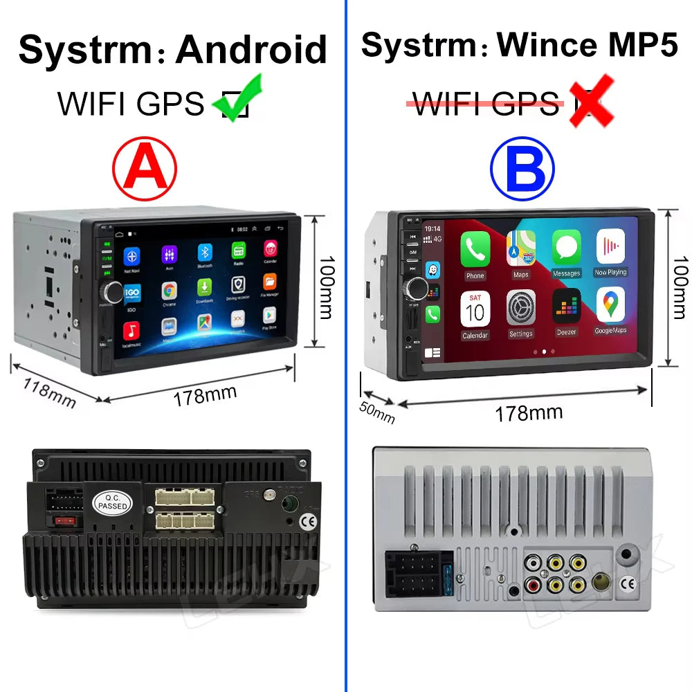 2Din Android Car Stereo with GPS, CarPlay & Bluetooth - image 6