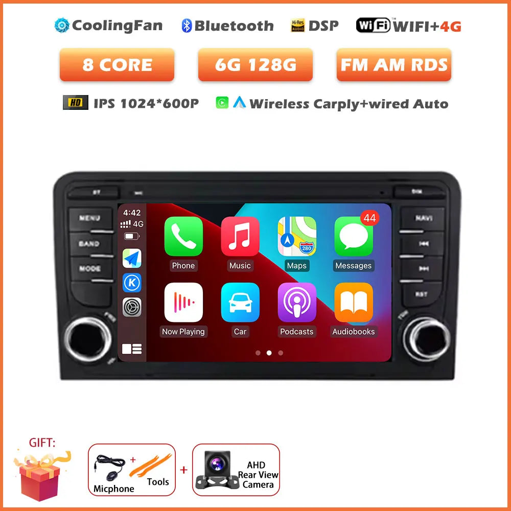 7-Inch Android Car Radio for Audi A3 with Wireless CarPlay - image 11