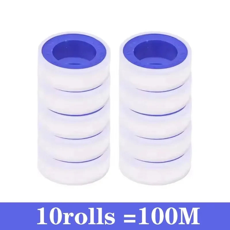 PTFE Thread Seal Tape Rolls – Plumbing & Pipe Sealing, 1–20 Pack
