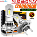 H7/H4 LED Headlight Bulb - 1500W Equivalent, 6500K Cool White