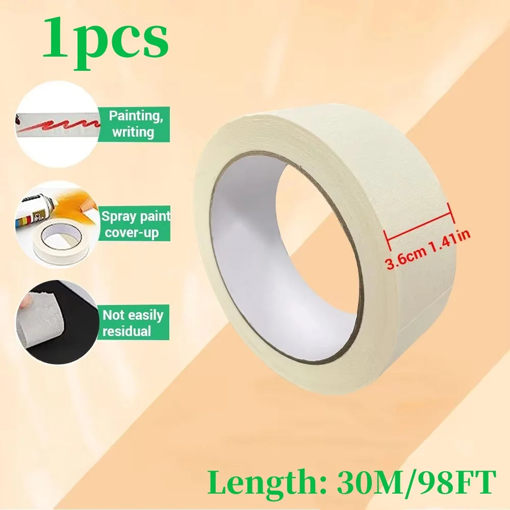 Universal Masking Tape for Classrooms Labels Crafts Offices Easy to Tear and Remove