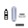 Bicycle Rear Light Type-C Rechargeable Bike Tail Light 360° Rotation Taillight for Night Safety Cycling MTB Road Bike Accessory