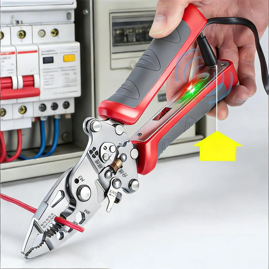 Foldable Wire Stripping & Crimping Pliers - Electrician Tool - image 3