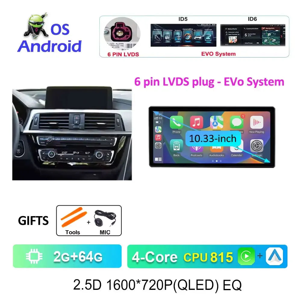 BMW 3/4 Series Android 15 Multimedia Player with CarPlay (F30-F36) - image 16
