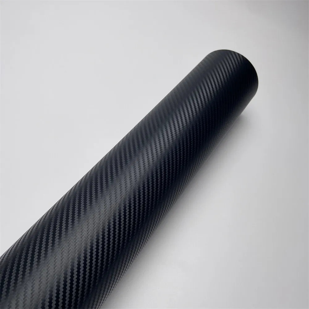 Black 3D Carbon Fiber Vinyl Wrap Roll for Car Customization - image 3