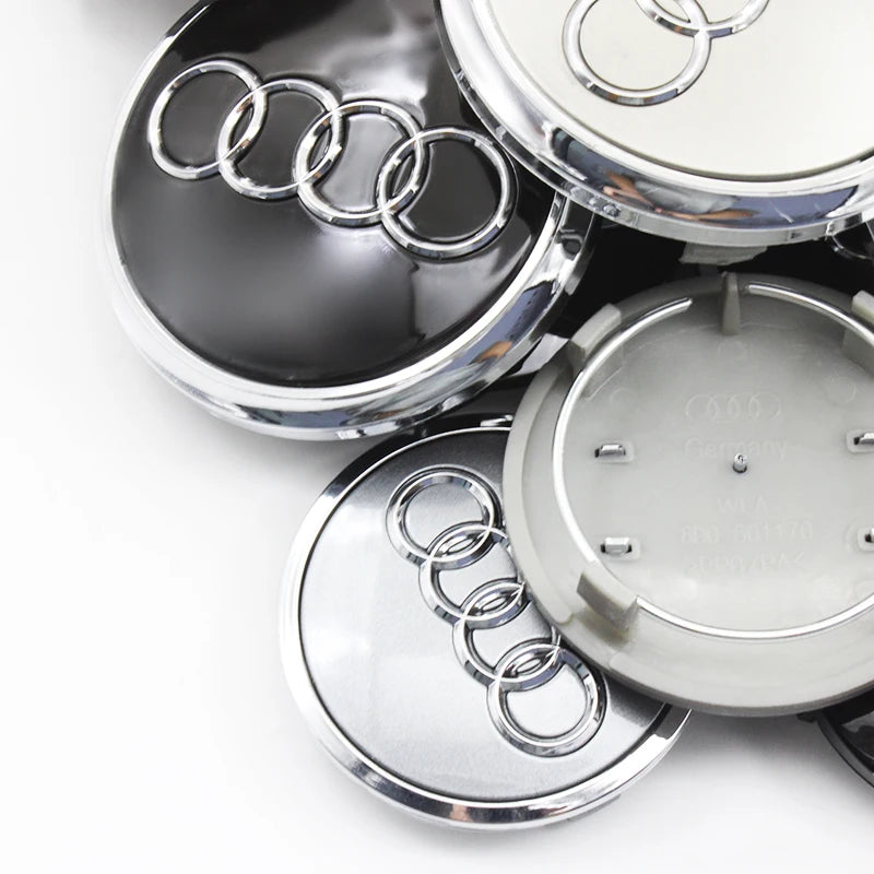 Wheel Center Caps for Audi A3-Q8 & R8, 60-77mm 4-Pack - image 3