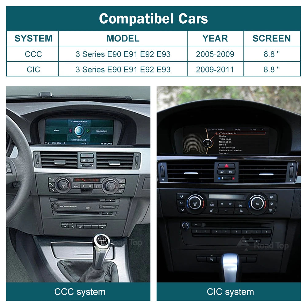 8.8'' Wireless CarPlay & Android Auto for BMW 3 & 5 Series - image 2