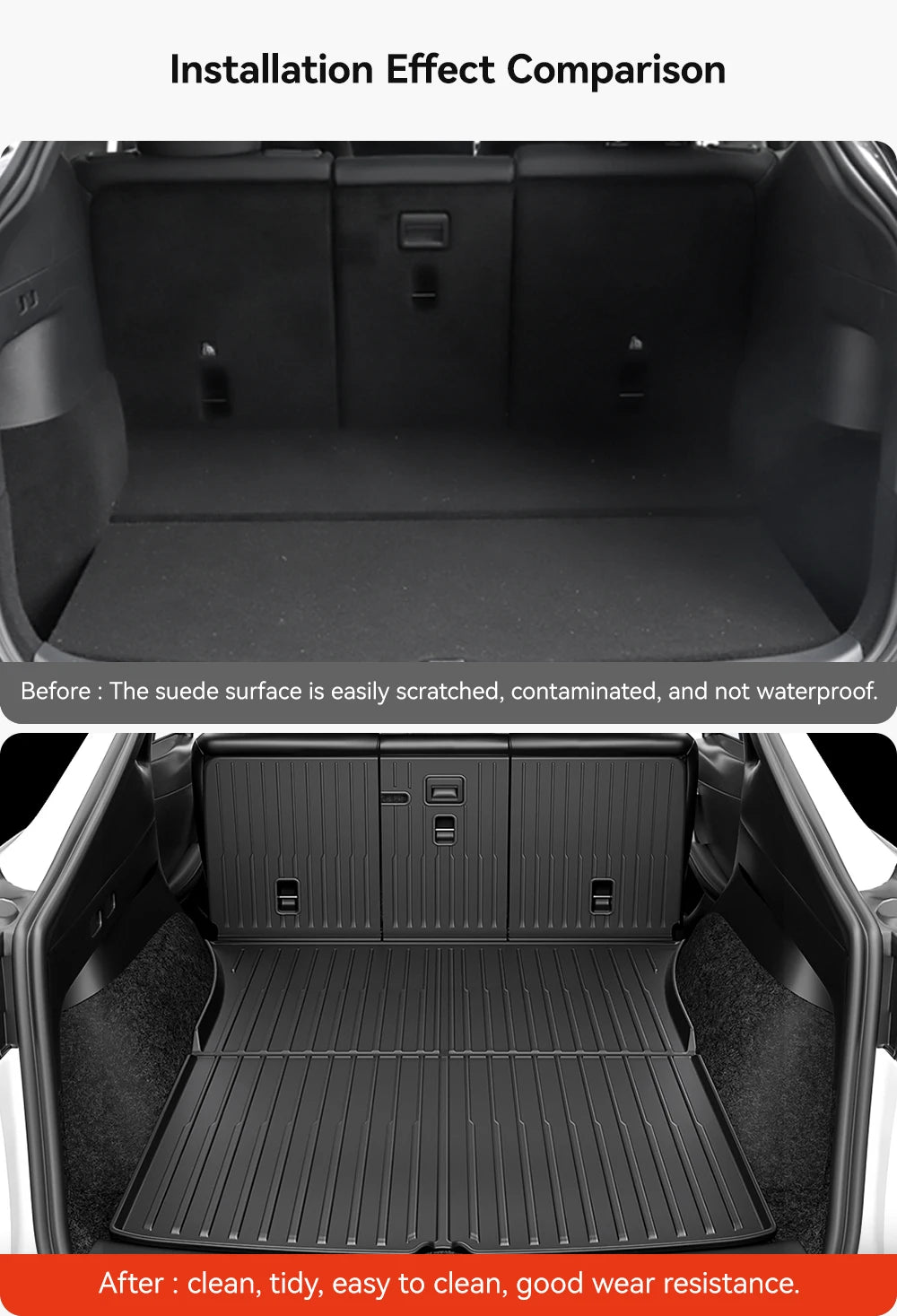 All-Weather TPE Trunk Mat for Model Y and Model 3