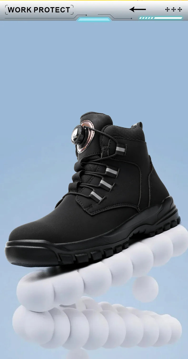 Waterproof Steel Toe Work Boots with Kevlar Insoles - image 16