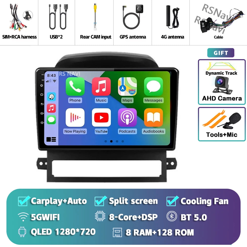 9 Inch Android CarPlay Radio for Chevrolet Captiva 2008-2012 - image 34