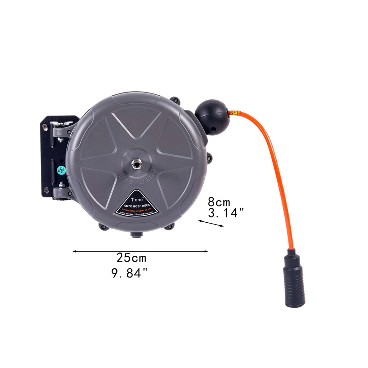 Car Automatic Retractable Hose Reel Heavy Duty 180 Swivel bracket Telescopic air drum reel for Garden Hose Reel Accessories