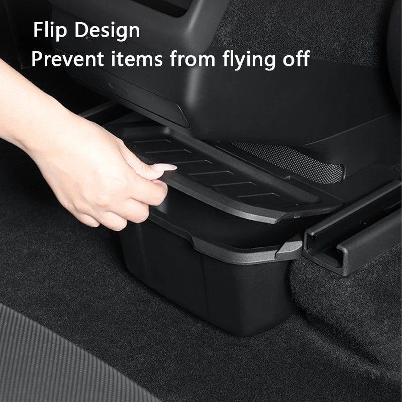 Rear Center Console Storage Box with Lid for Tesla Model Y L (2025-2026)