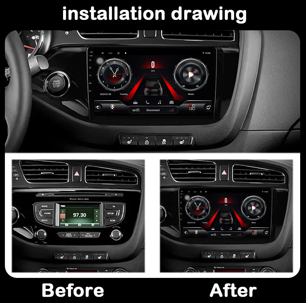 Android 15 QLED Car Stereo for Kia Ceed 2 (JD) 2012-2018 with CarPlay & GPS - image 3