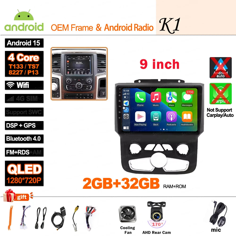 Android 16 Car Stereo Head Unit for Dodge Ram 1500 2500 3500 2013-2018 - image 39