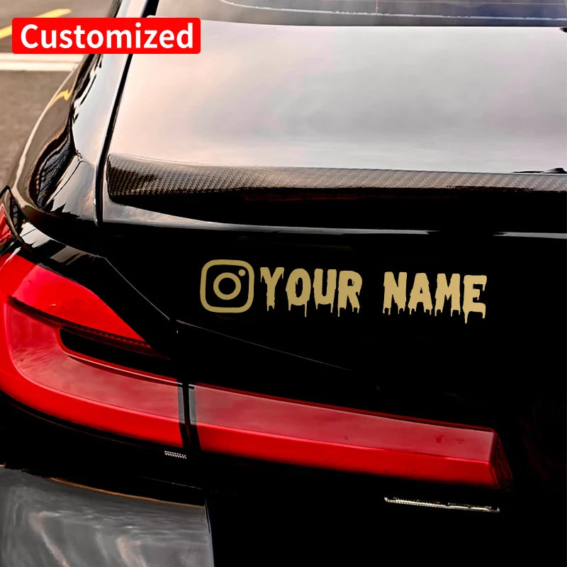 Custom Username Motorcycle Decal, Personalized Waterproof Vinyl - view 3