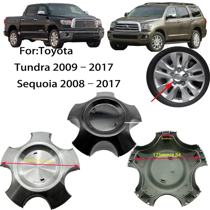 150mm Wheel Center Caps for Toyota Tundra & Sequoia 2008-2017