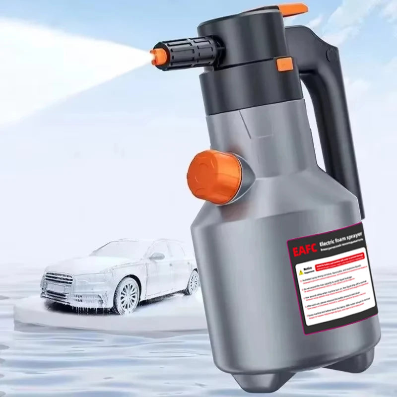 Electric Car Foam Sprayer Pressurized Soap Sprayer High Pressure Fine Foam Automatic Foam Washer Exterior Car Washing Accessory