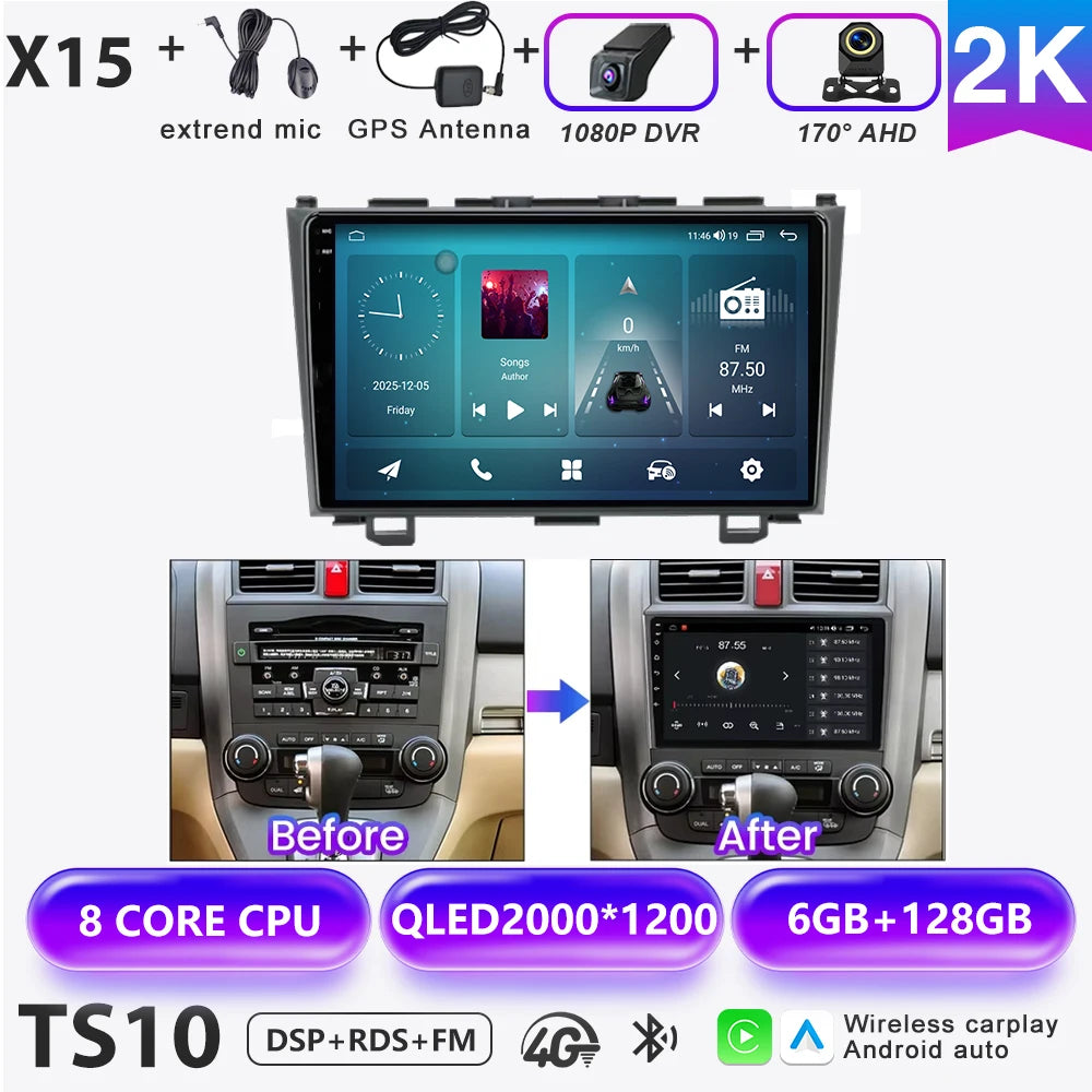Honda CR-V 2007-2011 Multimedia Nav Radio - Android Auto & CarPlay - image 11