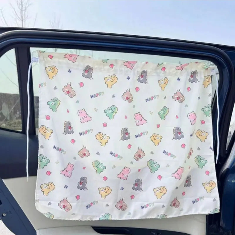 Cartoon Suction Cup Side Window Sun Shade for Kids