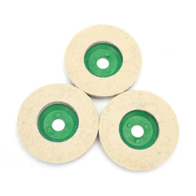 3/10/12pcs Polishing Wheels Polishing Pads Grinding Discs Angle Grinder Accessories Angle Grinder Wheels, Felt Polishing Discs