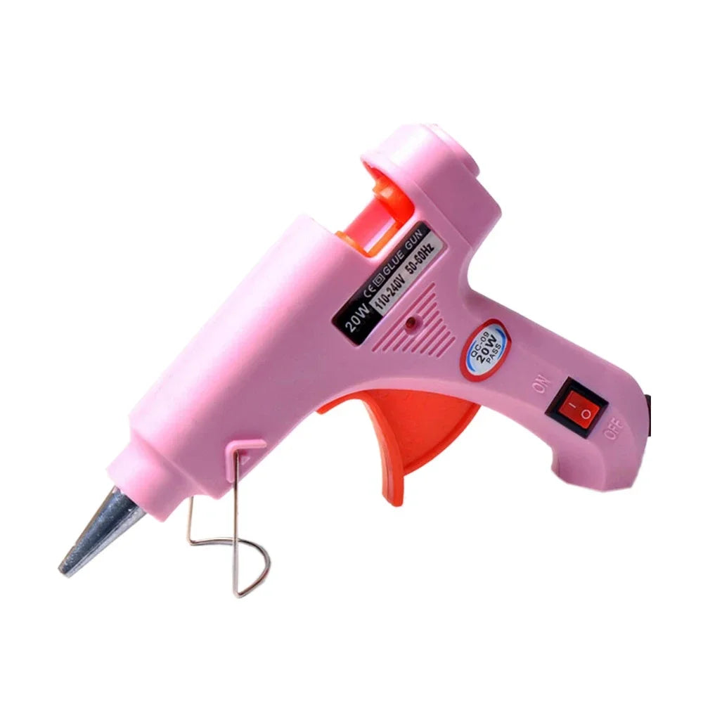20W Hot Melt Glue Gun Mini Household Electric Repair Tool for 7mm Glue Sticks
