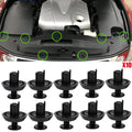 10x Auto Panel Fastener Bumper Mud Flaps Cover Clips Nylon For Lexus IS XE20 2005 2006 2007 2008 2009 2010 2011 2012 2013 New
