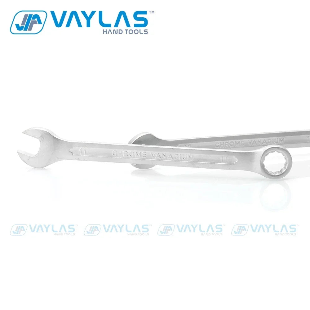 6-32mm Chrome Vanadium Combination Wrench Set - Open Box End - image 5