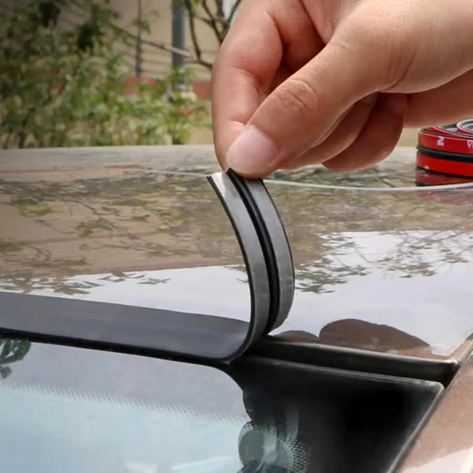 T-Shape Rubber Seal Strip for Car Windshield and Doors, 2 m