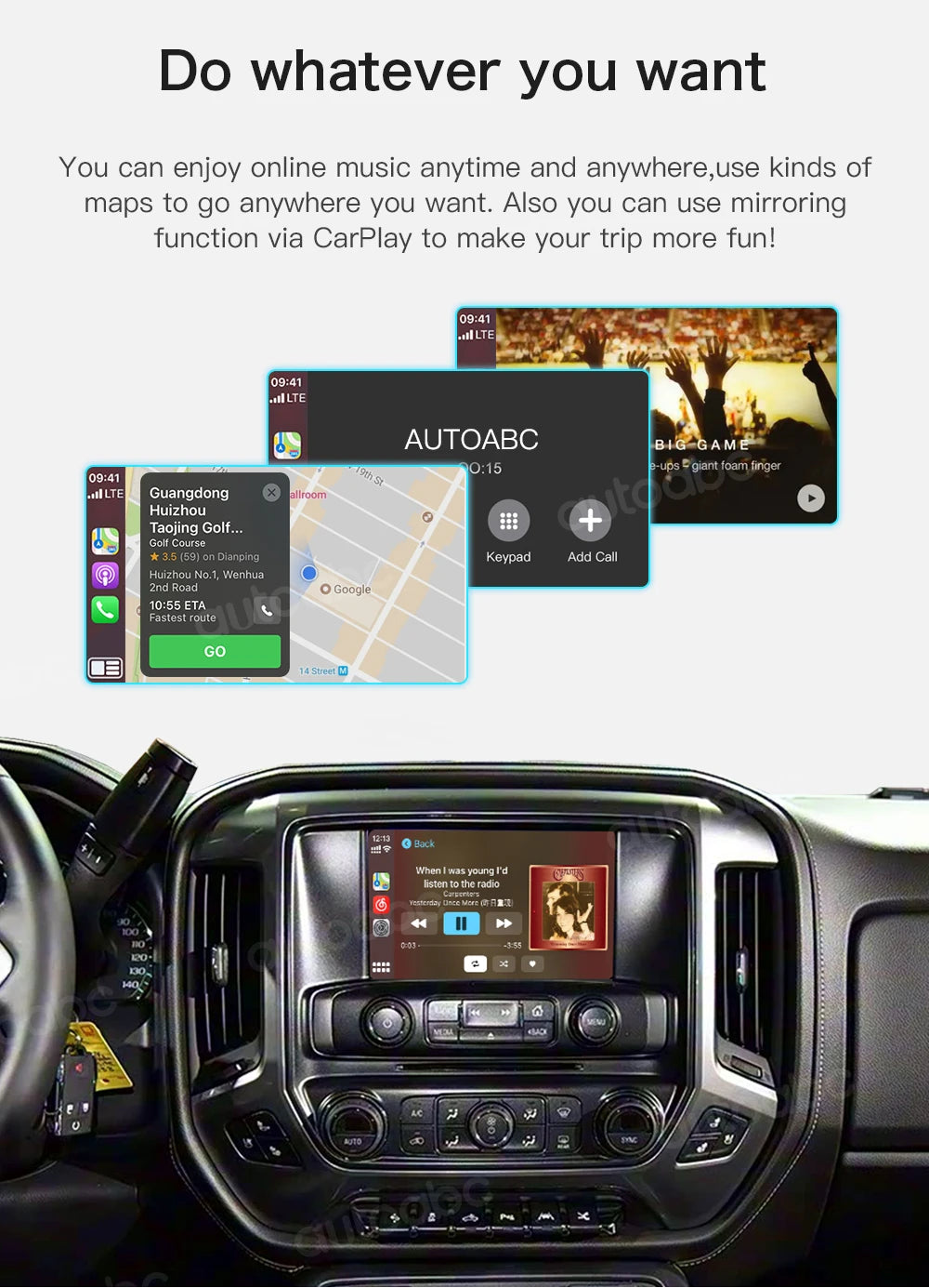 Wireless CarPlay and Android Auto Interface for 2014-2020