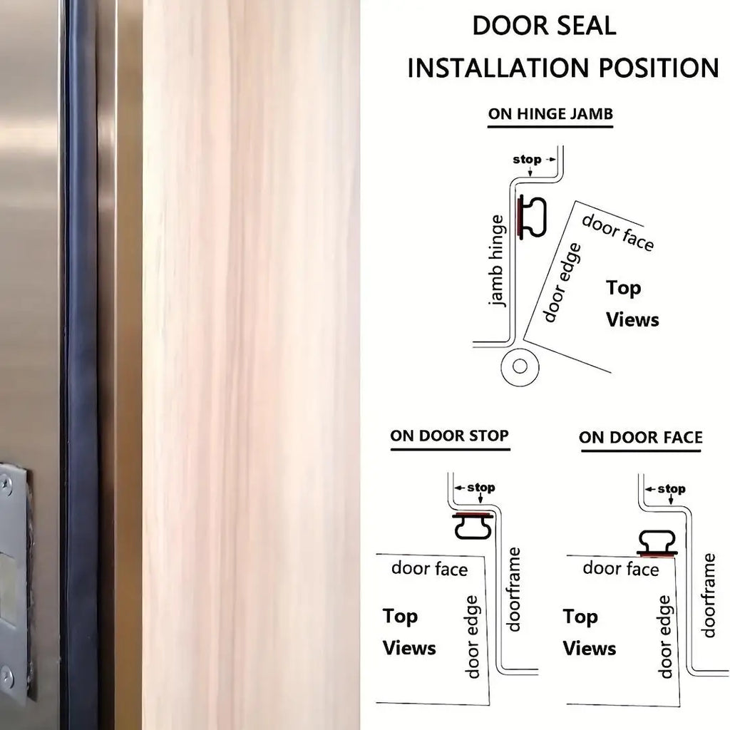 Waterproof Rubber Weather Stripping for Doors & Windows