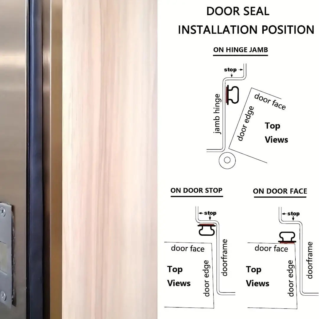 Waterproof Rubber Weather Stripping for Doors & Windows