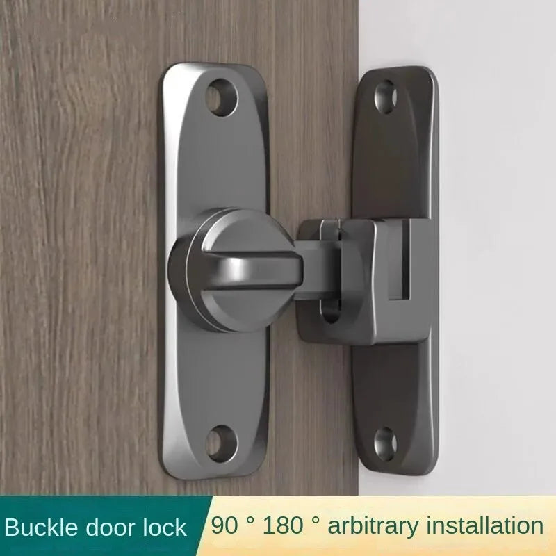 90/180° Flip Door Latch – Zinc Alloy Security Bolt