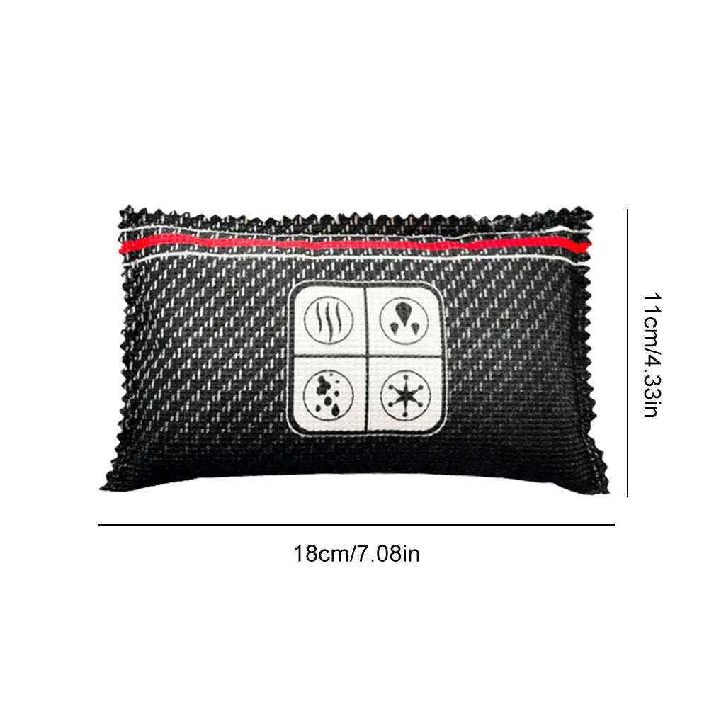 Reusable car dehumidifier bag, large moisture absorber pad for windscreen misting