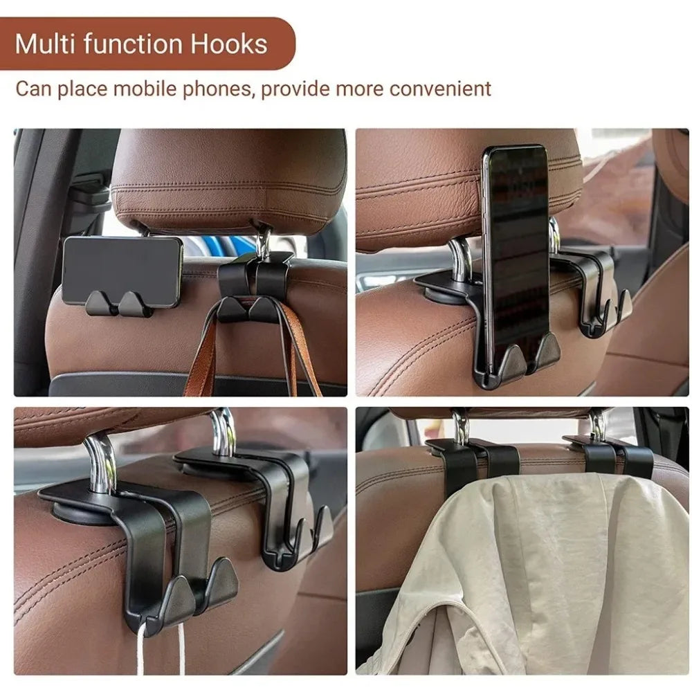 Universal Car Seat Headrest Hook Organizer - 4 Pack - image 17
