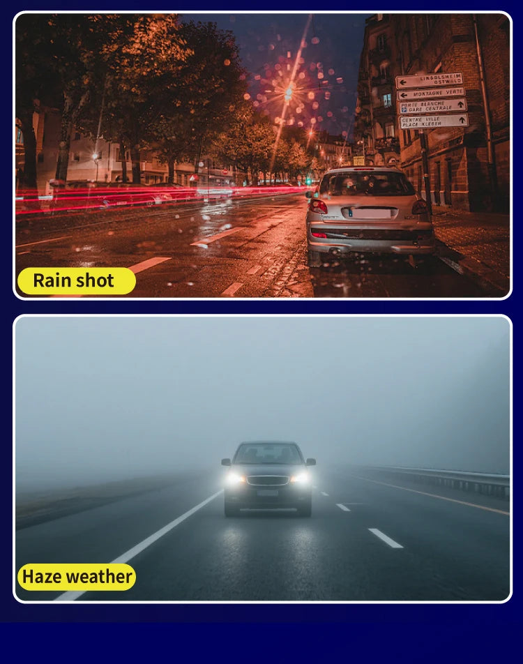 3-Camera Dash Cam with Front, Interior, and Rear Views