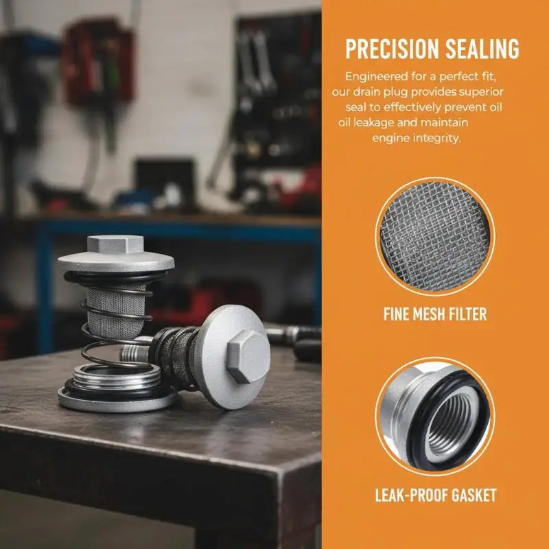 Engine Oil Filter and Drain Plug Kit for GY6 50cc to 150cc Scooters - view 3