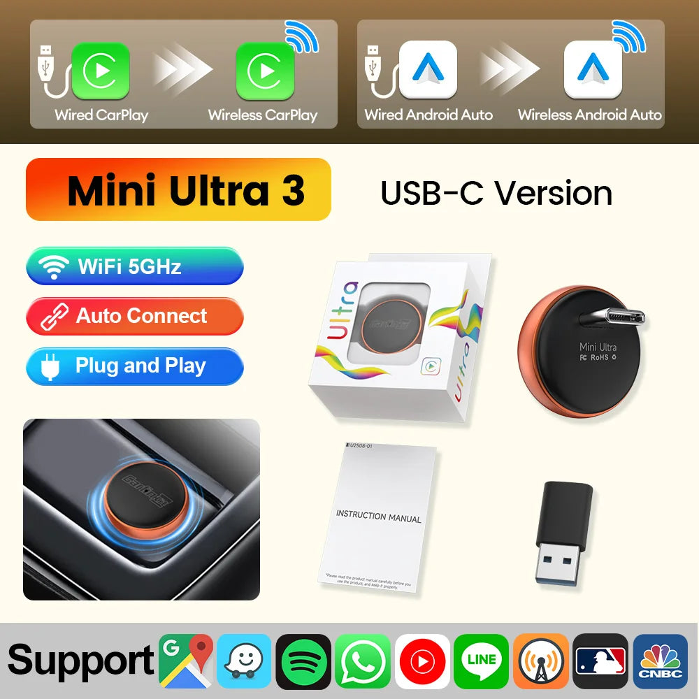 Carlinkit Mini Ultra Wireless CarPlay & Android Auto Adapter - image 9