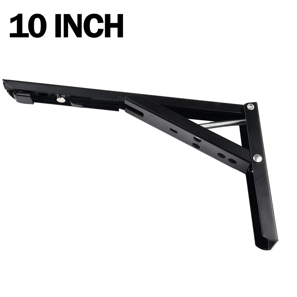 4/8/10/12 Inch Wall Mounted Folding Triangle Angle Bracket Workbench Shelf Support
