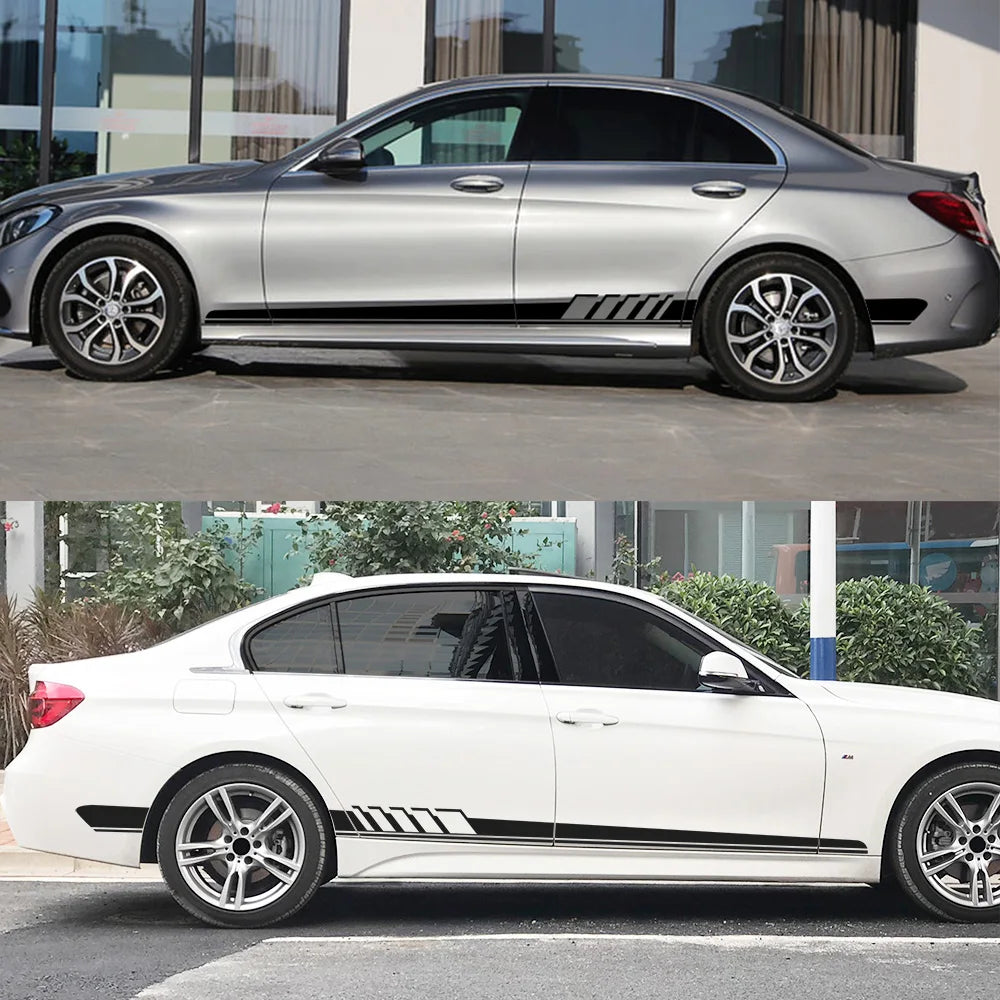 For Mercedes-Benz C-Class GLC CLA AMG Side Stripe Decals - image 4