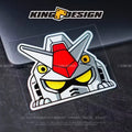 Cartoon Robot Car Sticker for Trunk or Laptop