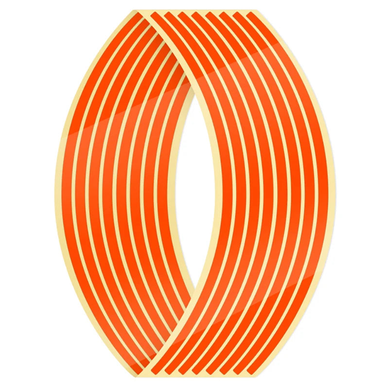 Reflective Wheel Rim Stripe Tape Set for 14-18 Inch Motorcycle Rims